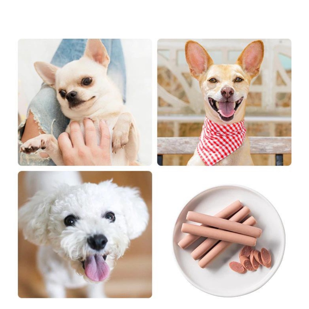 Pom Buy 10 Take 2 15 grams Sausage Pet Treat Pet Sausage Treat Pet Snack Dog Treat Cat Treat #9