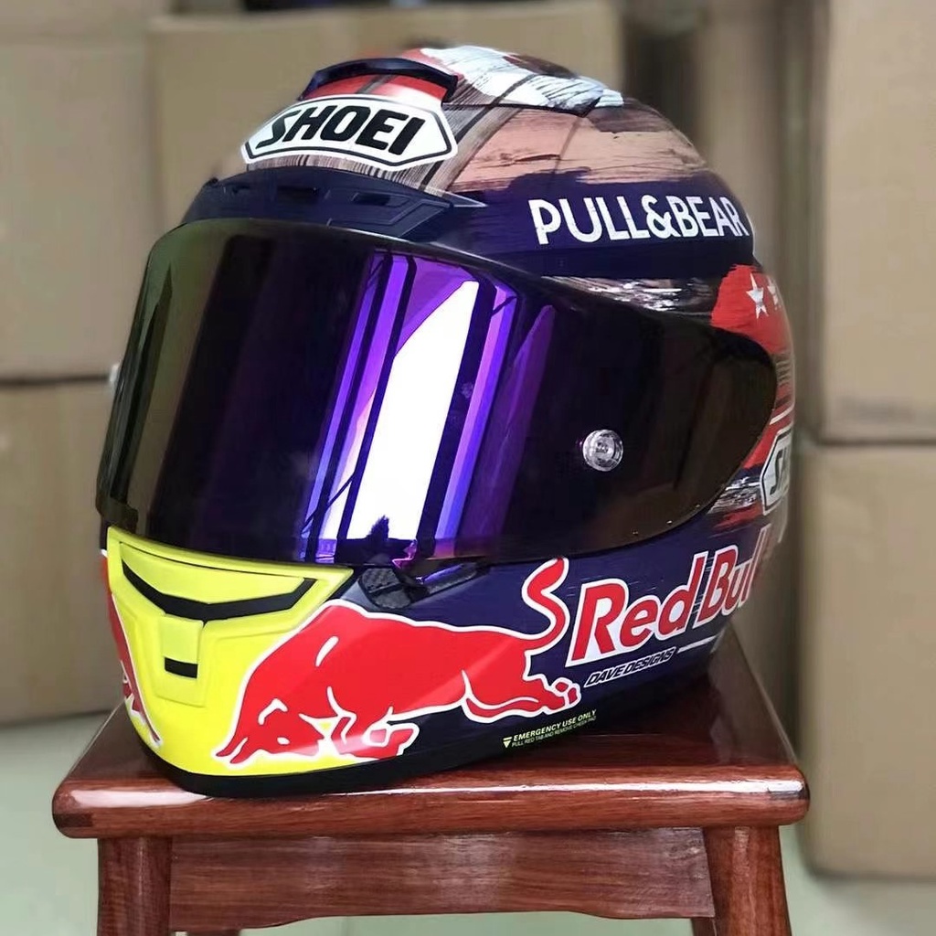 Baskin Eklerin Akrobasi Shoei Red Bull Mx Helmet Hippo Securite Com