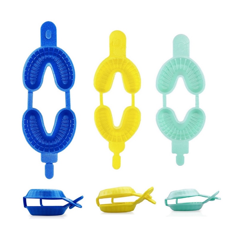 20pcs Dental Fluoride Tray Disposable Foam Impression Trays Dentistry