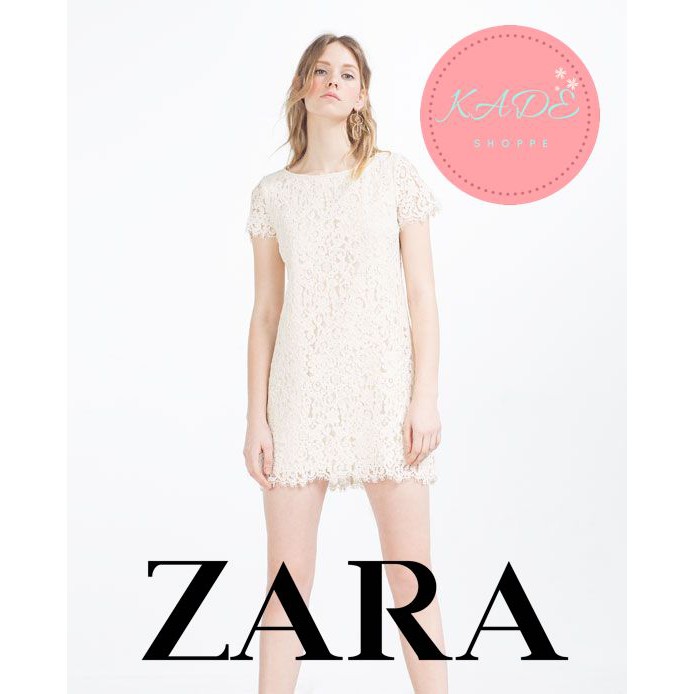 zara guipure dress