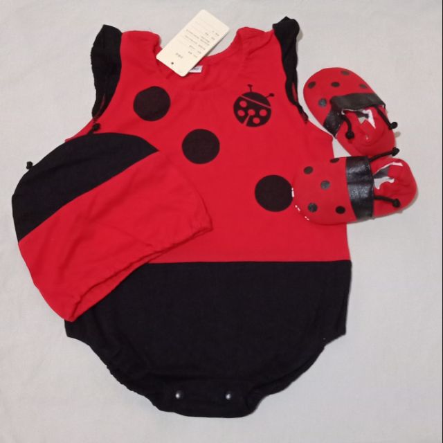 ladybug onesie baby