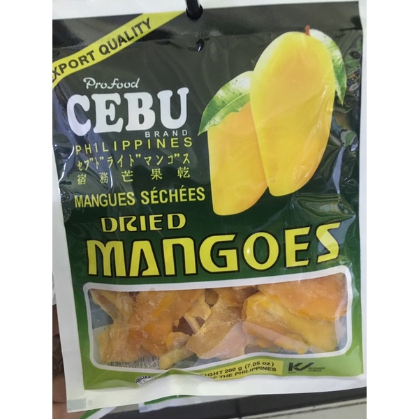 Profood Dried Mangoes 200g Cebu delicacy pasalubong Shopee Philippines