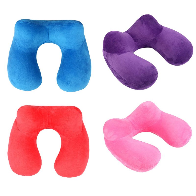 Pillow Inflatable Neck Pillow U Shape Blow Up Neck Cushion
