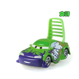 lightning mcqueen green car