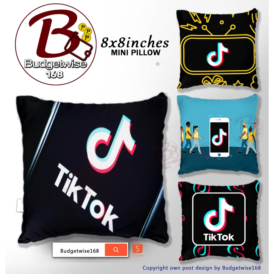 Tiktok Mini Square Pillow / Budgetwise168 | Shopee Philippines