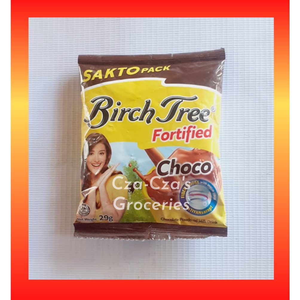 Birch Tree Fortified Chocolate Powdered Milk Drink Fiber Boost 29g