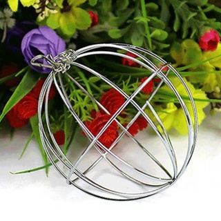 Creative Feeding Grass Brief Dispense Exercise Hanging Hay Funny Iron Ball Guinea Pig Hamster Rabbit Pet Toys #5