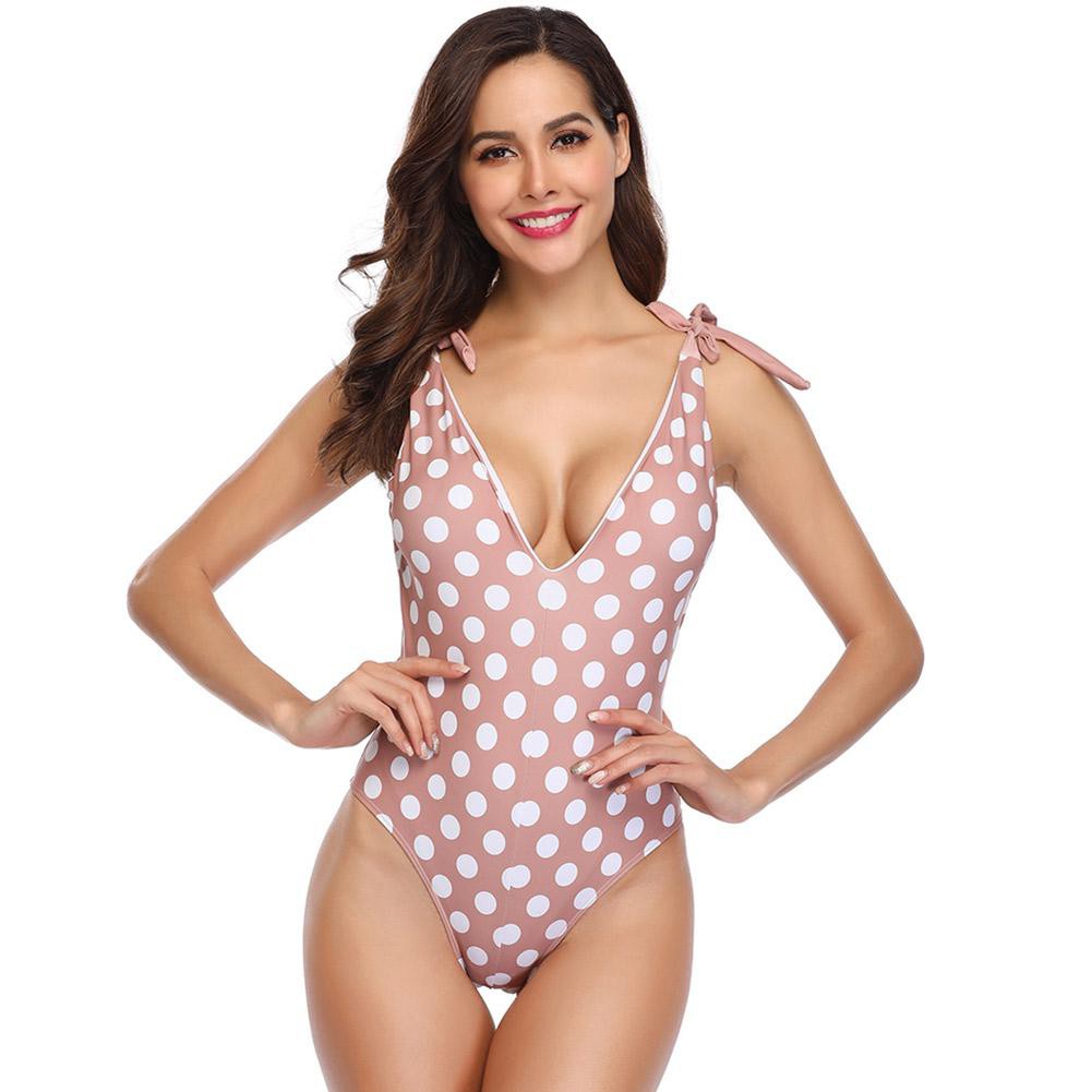 polka dot one piece bathing suit