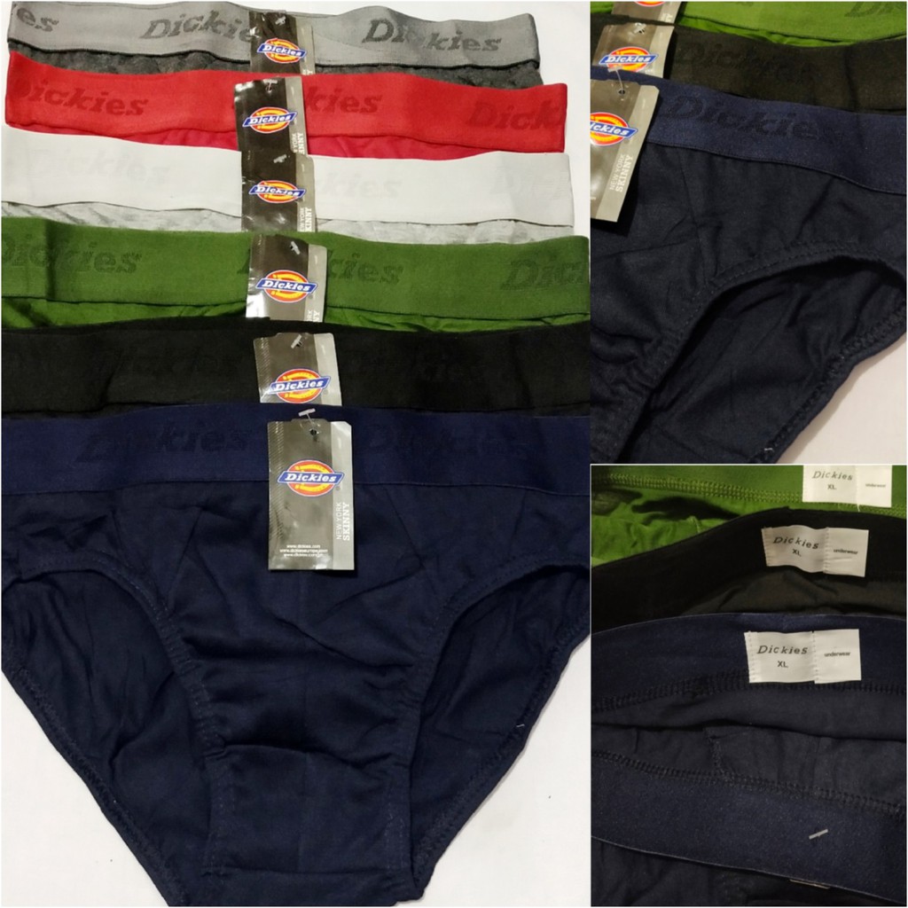 6-Pc Dickies Plain Men's Briefs (DirectSupplier) | Shopee Philippines