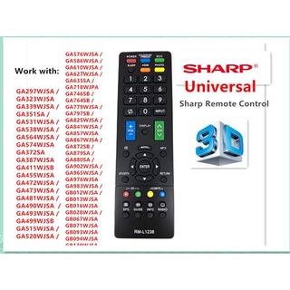 Ersatz TV Fernbedienung für Sharp Telefunken T32R982LED Fernseher 