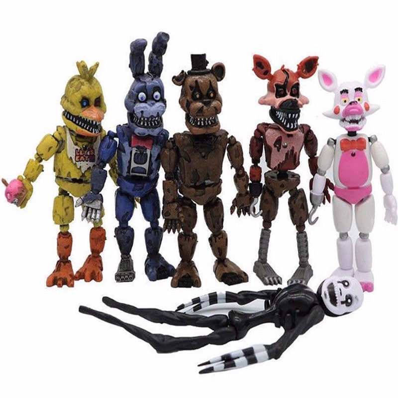 five nights at freddy's nightmare action figures