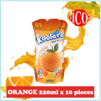 Koolers Fun Juice Drink Orange 220ml x 10pcs | Shopee Philippines