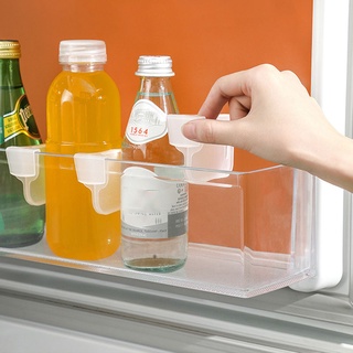 Refrigerator Partition Freely Adjustable Food Storage Rack Drugs Cosmetics Separating Shelve Divider #1