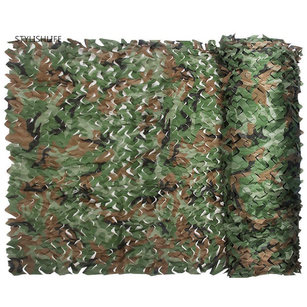 Woodland Desert Leaves Camouflage Camo Net Netting Camping Military Hunting 2×3m 