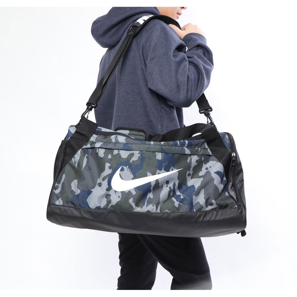 nike camo duffle bag