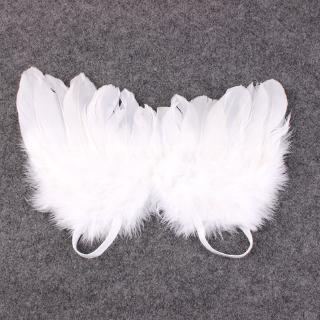 [LUCKY] Infant Newborn Leaves Headband + Feather Angel Wings Costume Baby Photograph Props #6