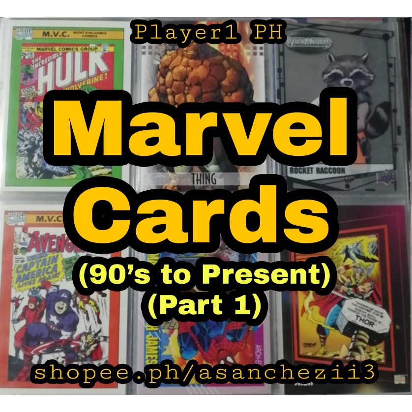 Authentic Marvel Cards (Part 1) Check Variation 90's to Present Restock Shopee Philippines