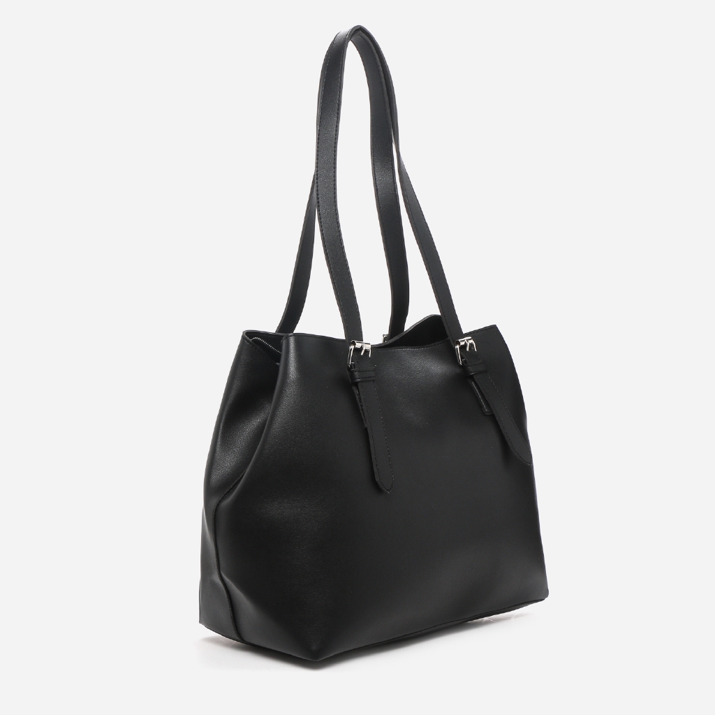 ladies black tote bag