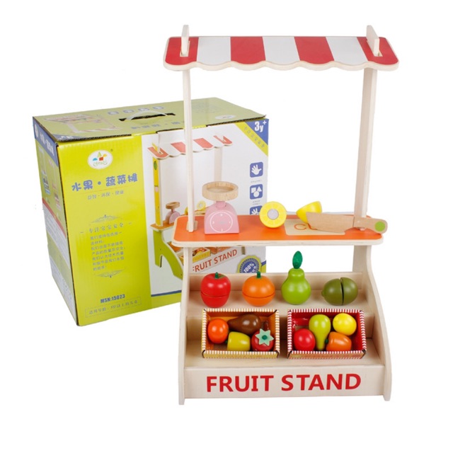 wooden shop pretend play