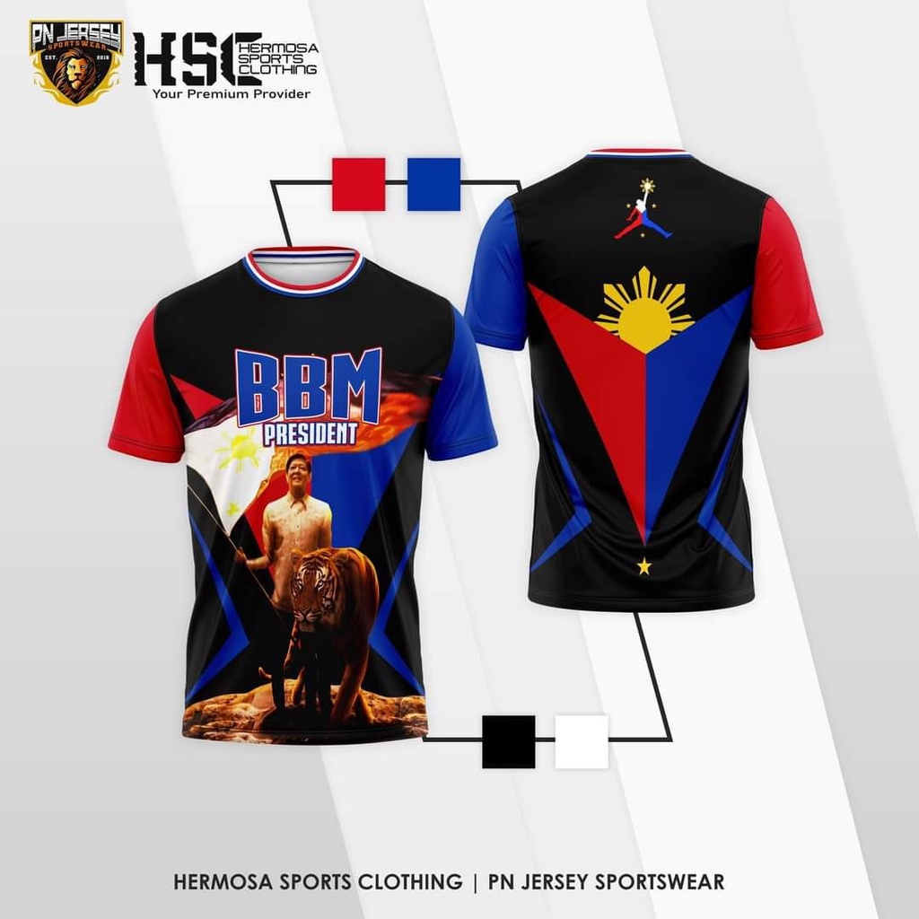 BBM for president Full Sublimation Shirt customized by Pn jersey
