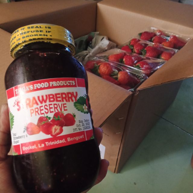 Strawberry jam made from baguio Shopee Philippines