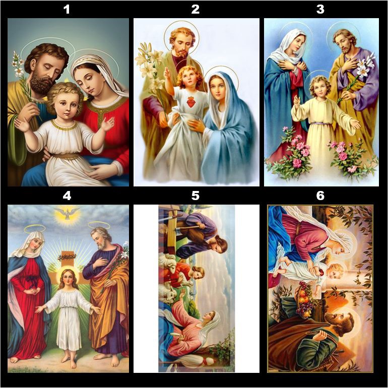 Scripture Holy Family Poster Jesus Christ God Bible Wall Home Decor ...