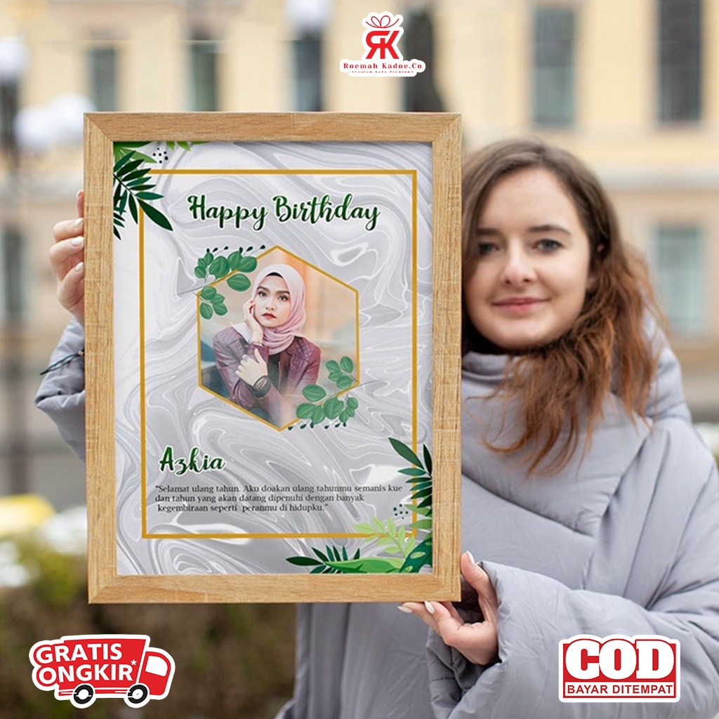 Custom Photo Print Birthday/Graduation/Anniversary/Valentine/rustic