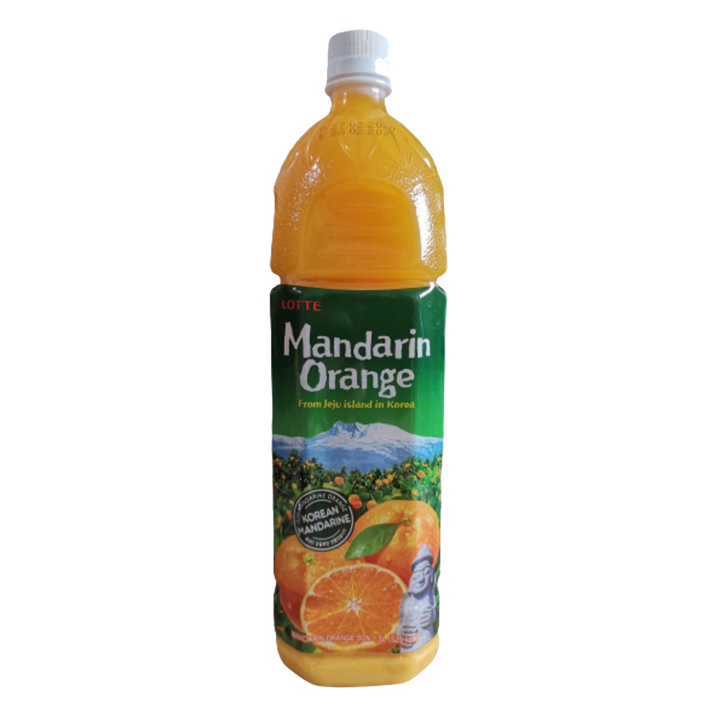 Lotte Chilsung Jeju Mandarin Orange Juice 1.5L Shopee Philippines