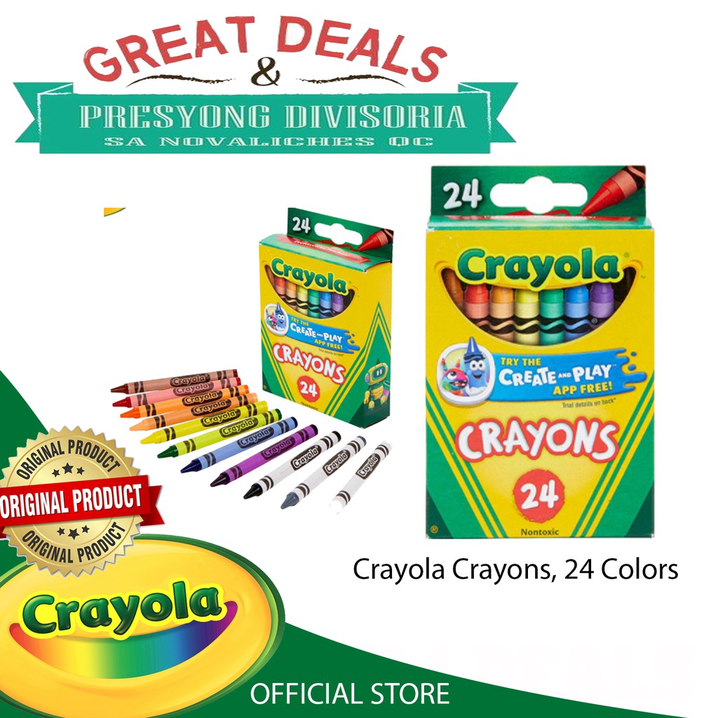 Crayola Crayons, 24 Colors Shopee Philippines