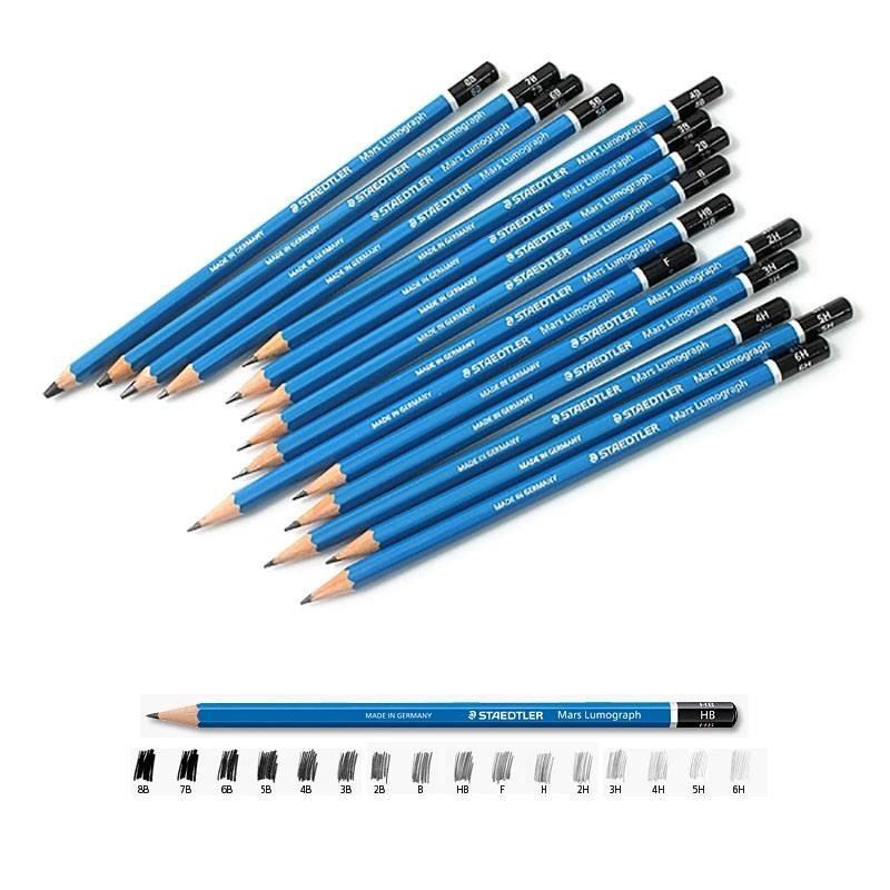 Staedtler Mars Lumograph Graphite Pencils (8B6H) Shopee Philippines