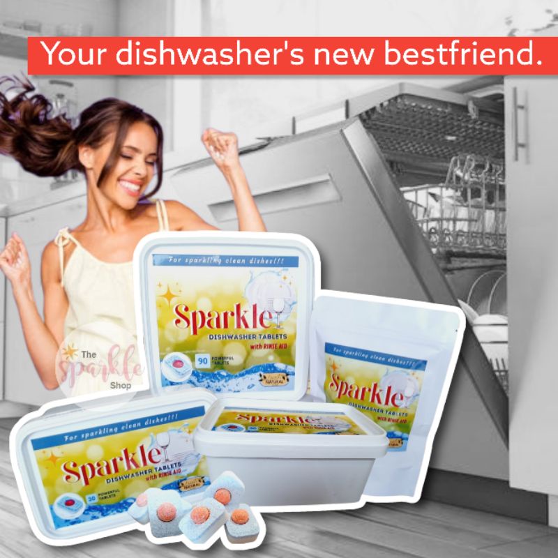 Sparkle Dishwasher Tablets with Rinse Aid Shopee Philippines