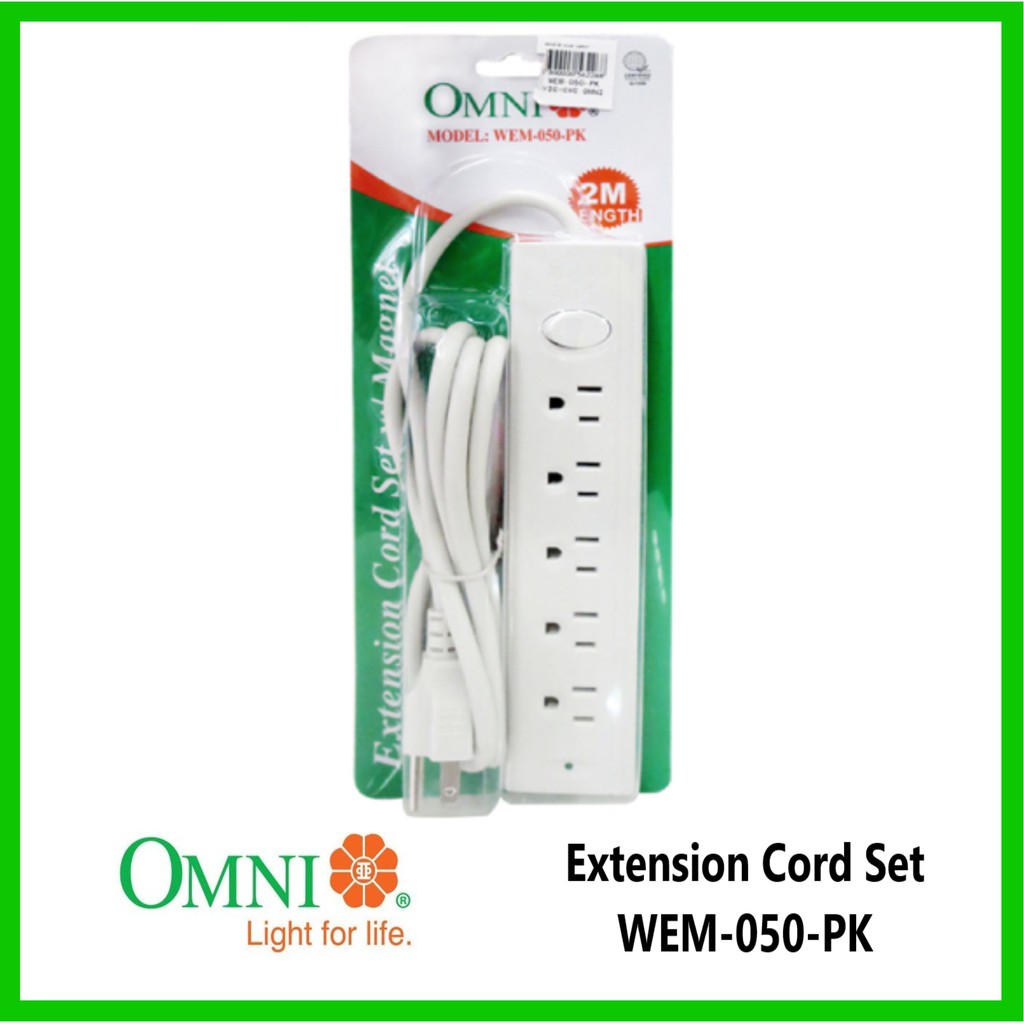 OMNI Extension Cord Set Gang Meter Wire WEE 003 PK