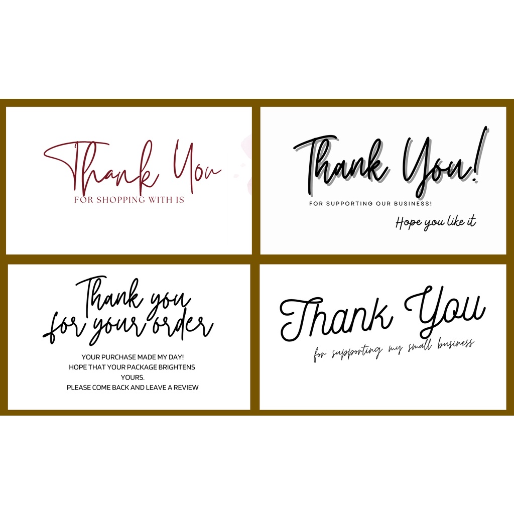 30 pieces per pack Thank you tags and labels for business, souvenir and ...