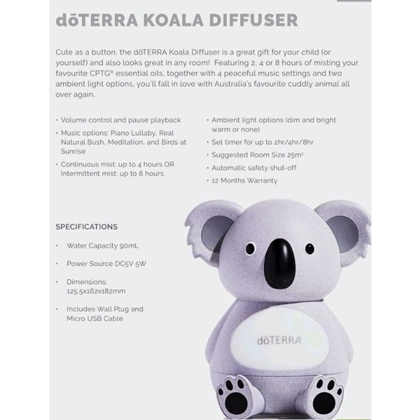 新型コロナ ドテラ コアラ ディフューザー - matesic.rs