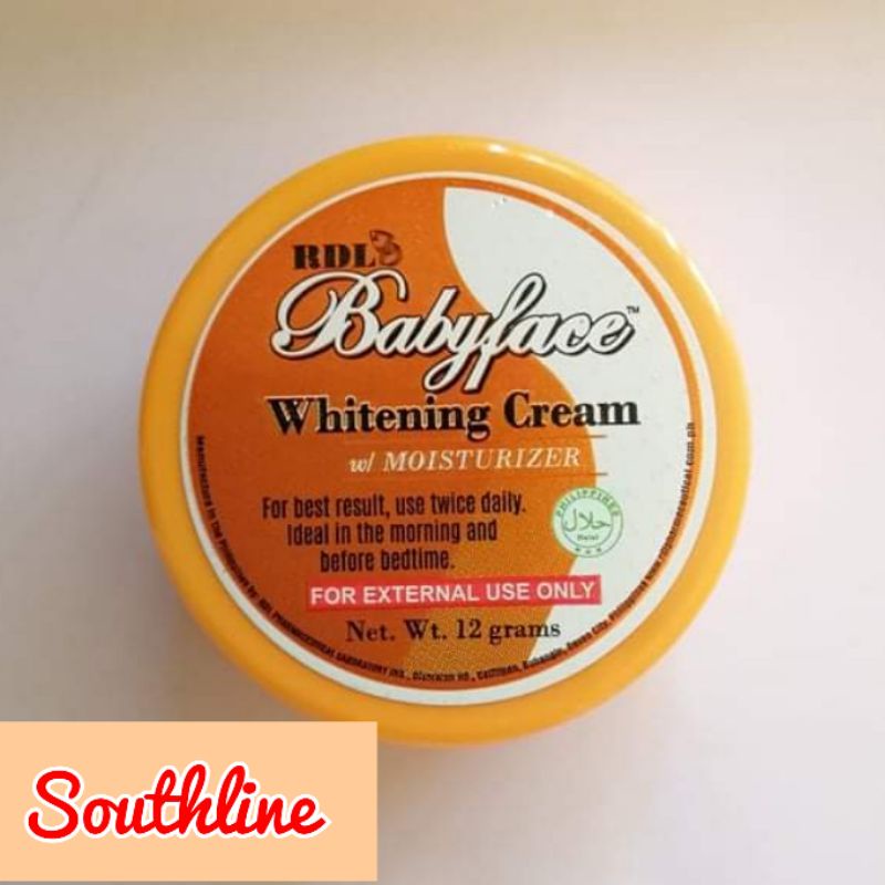 RDL Baby Face Whitening Cream with Moisturizer 12g ( New Packaging