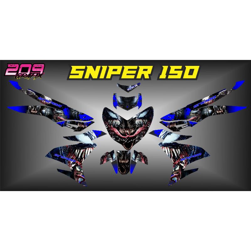 Sniper 150 Full Body Decals Venom 1 500