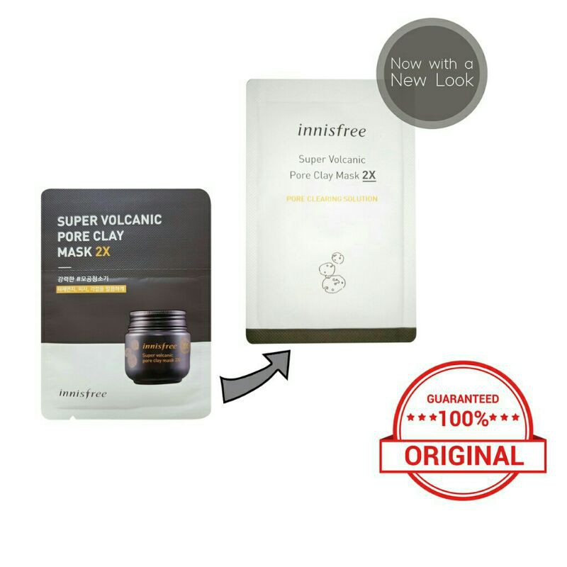 Innisfree Super Volcanic Pore Clay Mask 2x Sachet New Version Shopee Philippines