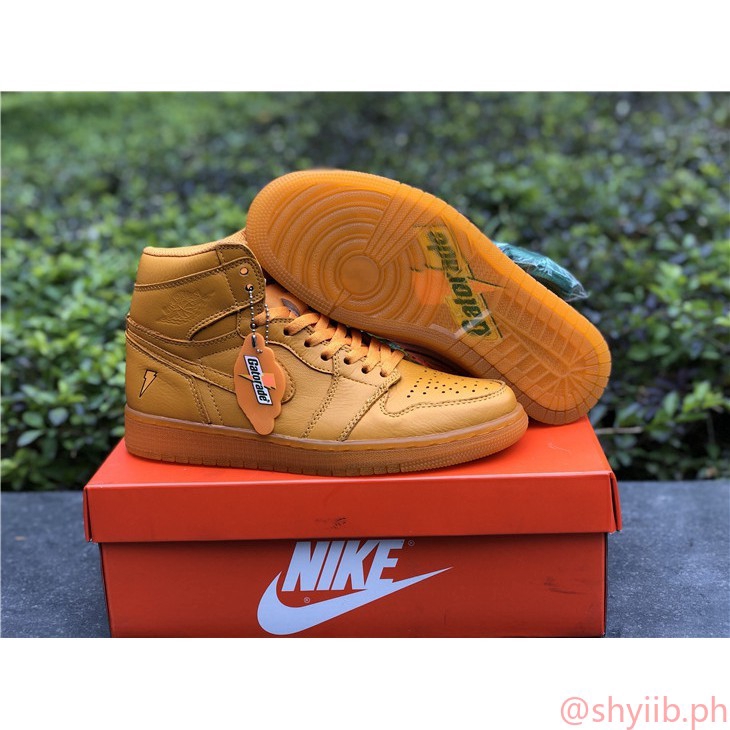 jordan 1 gatorade orange on feet