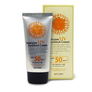 [3WCLINIC] Intensive UV Sunblock Cream SPF 50PA+++ 70ml (Shipping from ...