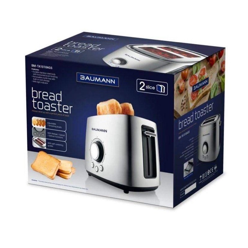 Baumann 2 Slice Bread Toaster Shopee Philippines