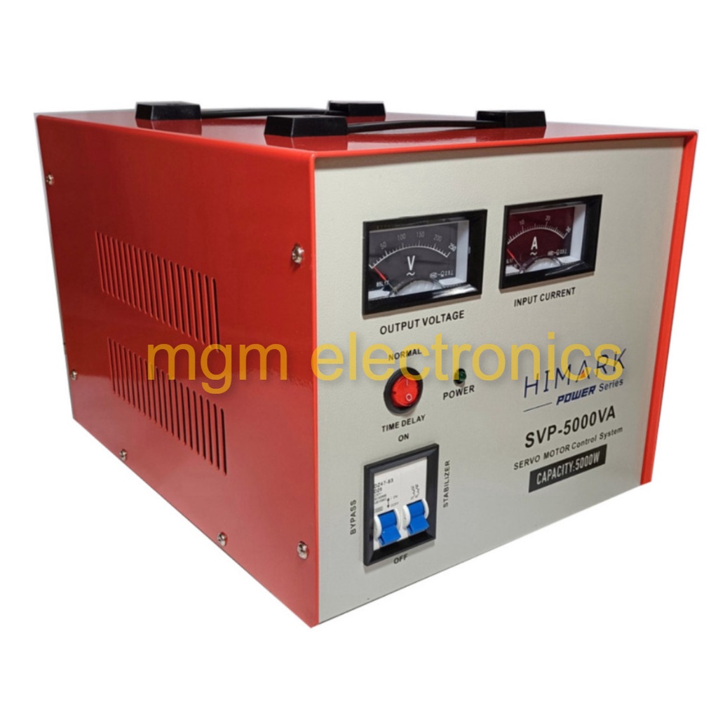HIMARK SVP5000VA Servo Motor Type 100 EFFICIENCY Automatic Voltage Regulator (AVR5000w