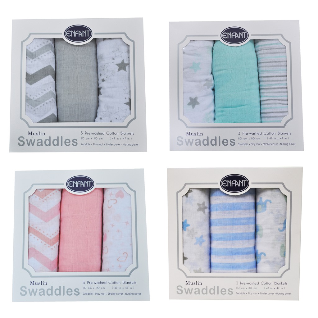 my baby collection muslin swaddle