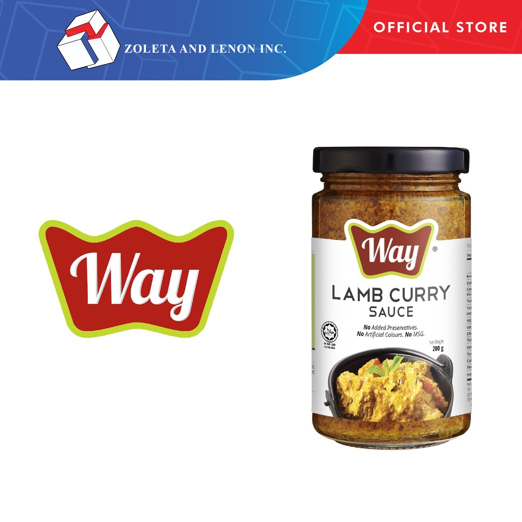 Way Sauce Lamb Curry Sauce 200g Shopee Philippines