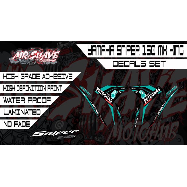 Yamaha Sniper 150 MX King Petronas Edition Decals Set | Shopee Philippines