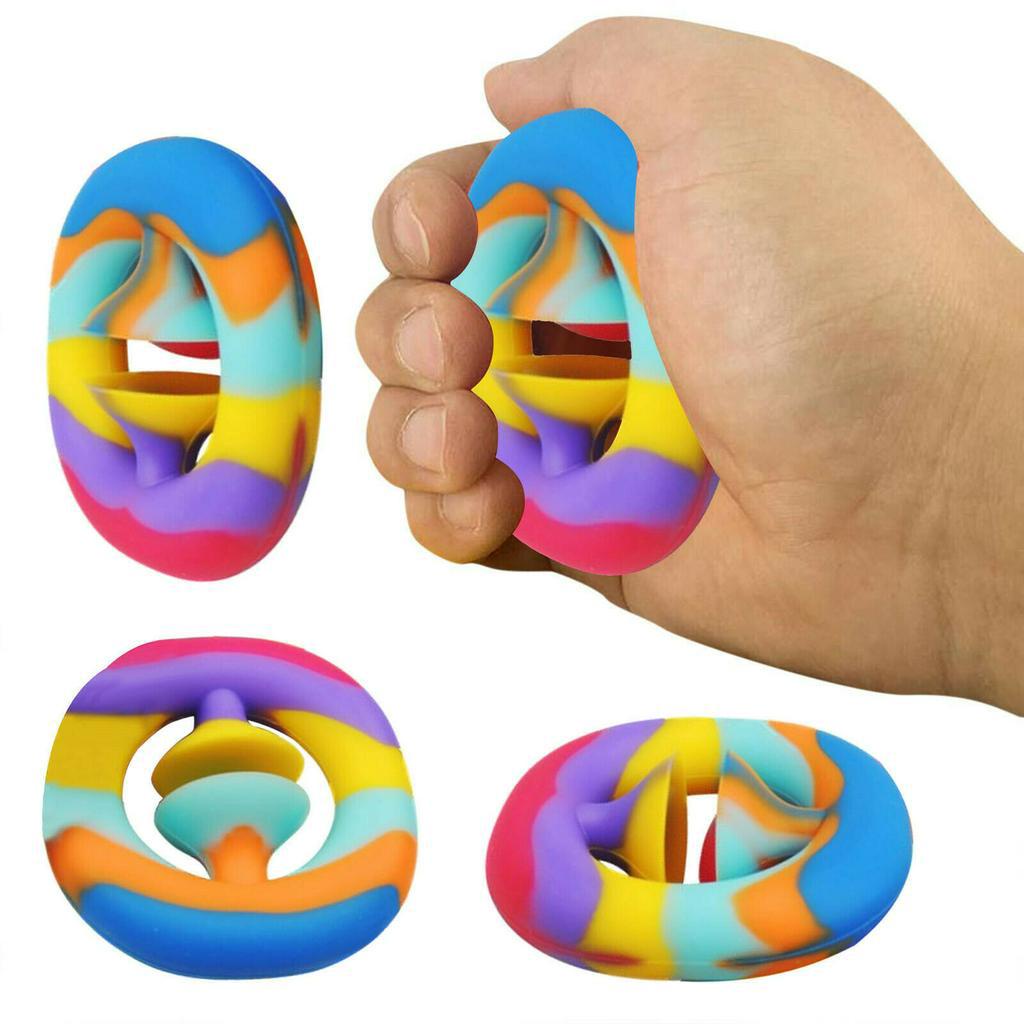 Snappers Squeeze Snap Fidget Toys Sensory Tool Autism Hand Strength Grip Trainer 
