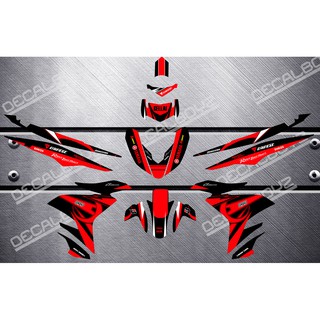 Decals Sticker Motorcycle Decals For Sniper 150 008 One Piece Red Shopee Philippines