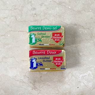 Flechard French Salted Unsalted Butter Beurre Doux 200g Flechard French Salted Unsalted Butter Beurre Doux 200g