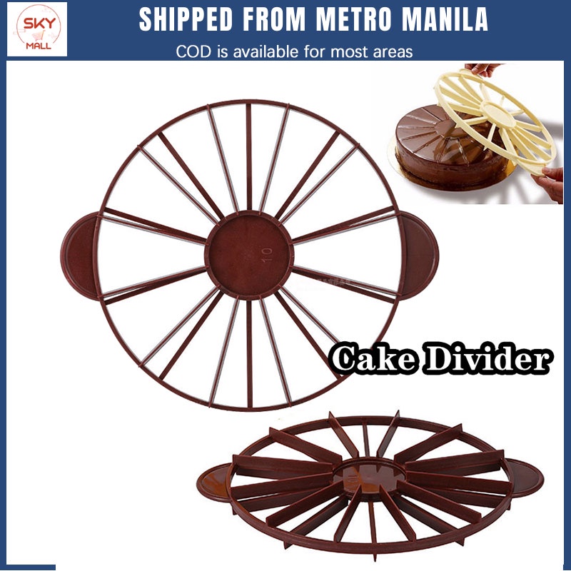10/12 Cake Divider Round Cake Mouss Pie Equal Portion Cutter Shopee