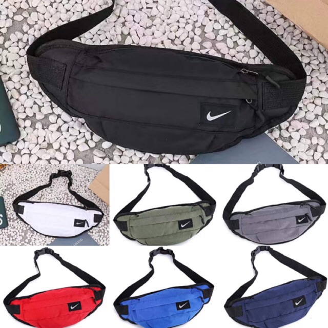 nike waist bag white