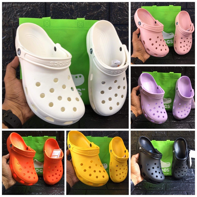 Crocs Classic Clogs Plain Unisex | Shopee Philippines